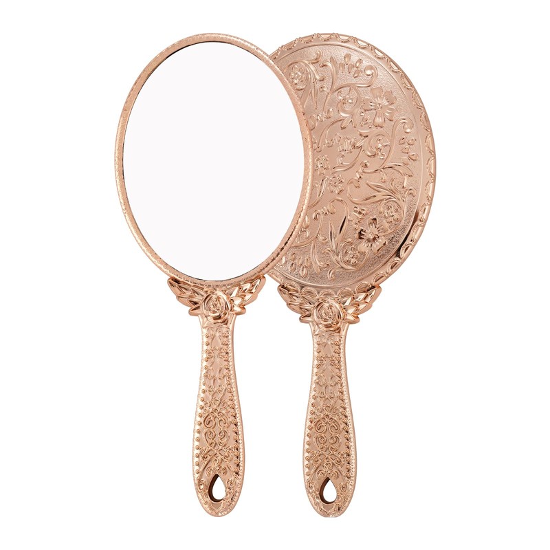 XPXKJ Hand Mirror Vintage Handheld Mirror with Handle Vanity Makeup