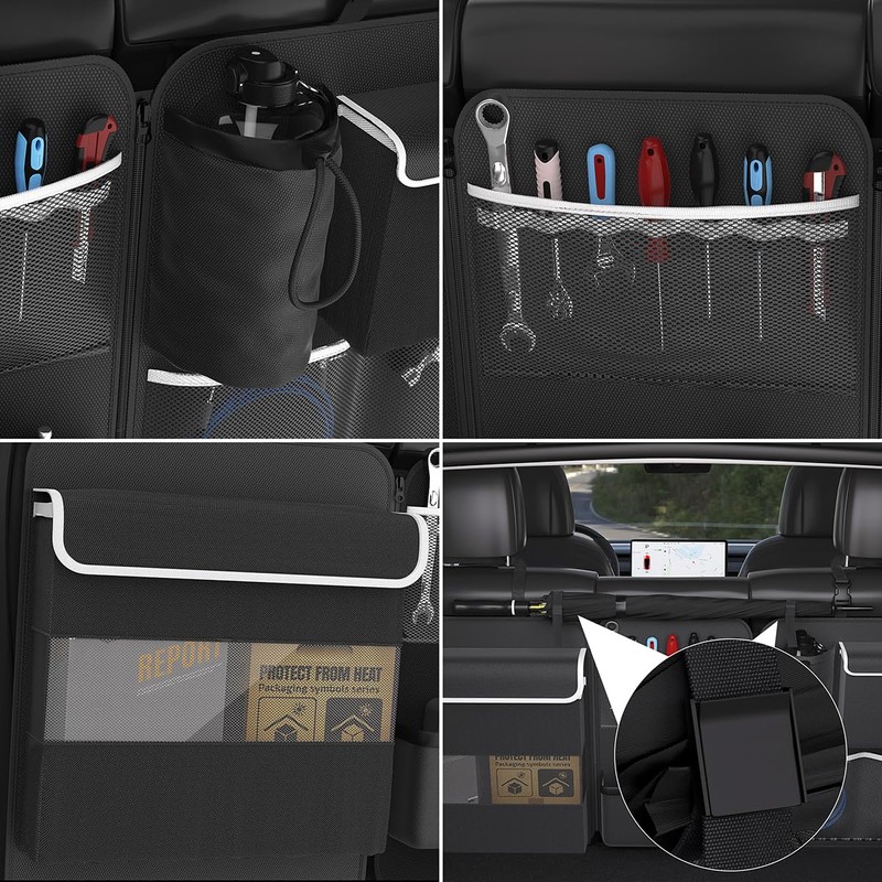 Timoxi Back Seat Trunk Organizer Hanging Car Organizer Trunk Foldable