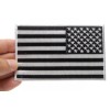 Ivamis Reverse American Flag Patch Black and White