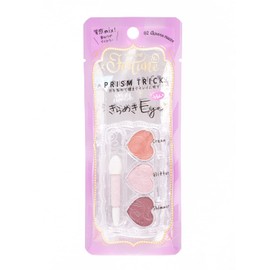 Fortune Kose Prism Trick 02 (Aurora Mauve) Eyeshadow, Tri-Color Palette, Glitter, 0.08 oz (2 g) (x 1)
