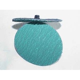 Sungold Abrasives 59901 AZ Cloth Discs 36 Grit 3" Roll-On Grinding Quick Change Discs - Type R - Green Zirconia - 25/Box