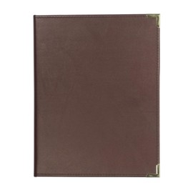 Samsill Classic Collection Business Padfolio/Executive Portfolio, Faux Leather & Brass Corners, Resume Document Organizer, 8.5 x 11 Writing Pad, Burgundy