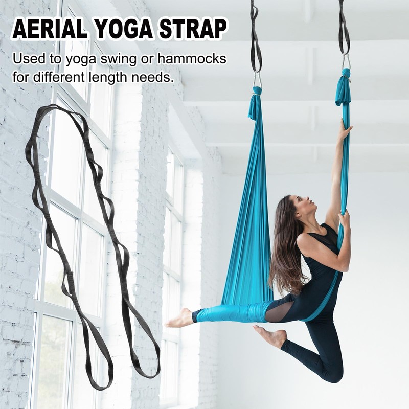 PATIKIL 22KN Adjustable Daisy Chain Yoga Extend Belt 1.5M, 2