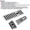 3pcs Accelerator Brake Pedals Foot Rest Plate Waterproof Fireproof Replacement
