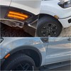 KEEGTBOX Smoked Lens Amber Front Fender Side Marker Lights Compatible