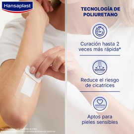 Hansaplast Aqua Protect XL Fast Healing Dressing to Accelerate Healing Process Waterproof and Breathable for Medium Wounds 1 x 8 (4.3 x 6.5 cm)