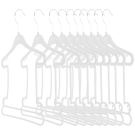 10 Pcs Children's Suit Hanger Baby Hangers for Closet Plastic Baby Clothes Hangers Infant Hangers Toddler Hangers Toddler Clothes Hangers Plastic Infant Clothes Hangers