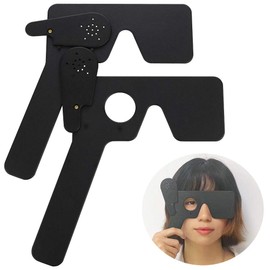 2 Pack Ophthalmic Eye Occluder for Ophthalmologists, Optometrists and Orthoptists Eye Exam Tool (Black)