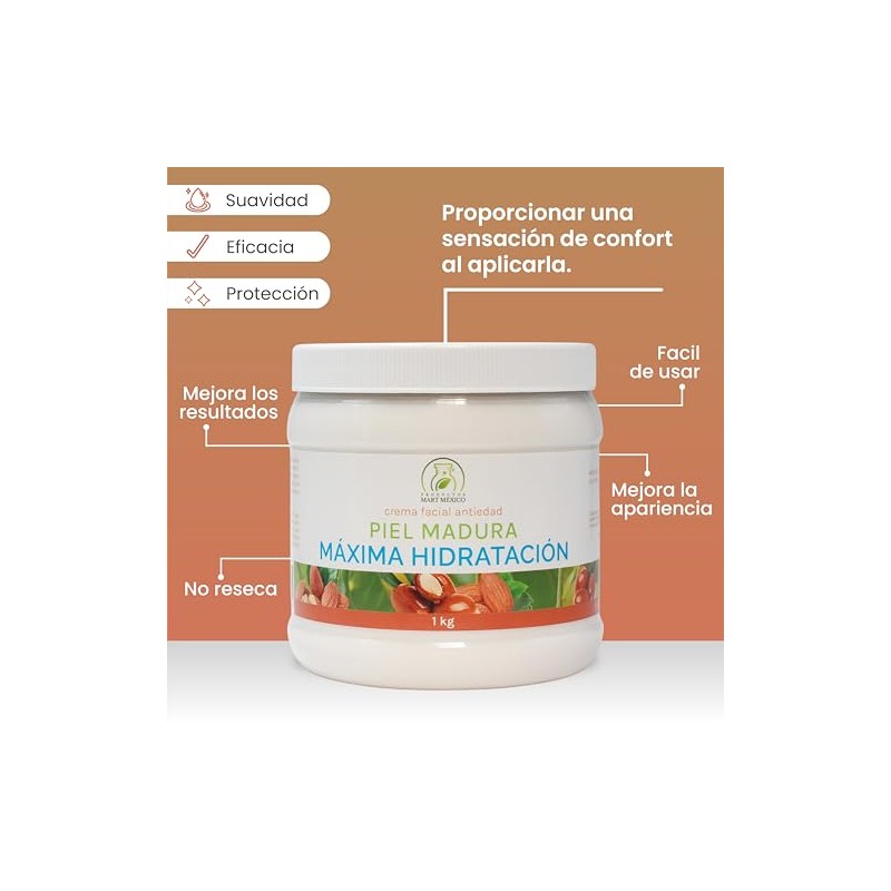 Productos Mart Mexico Crema Facial Antiedad Piel Madura (1 Kilo)