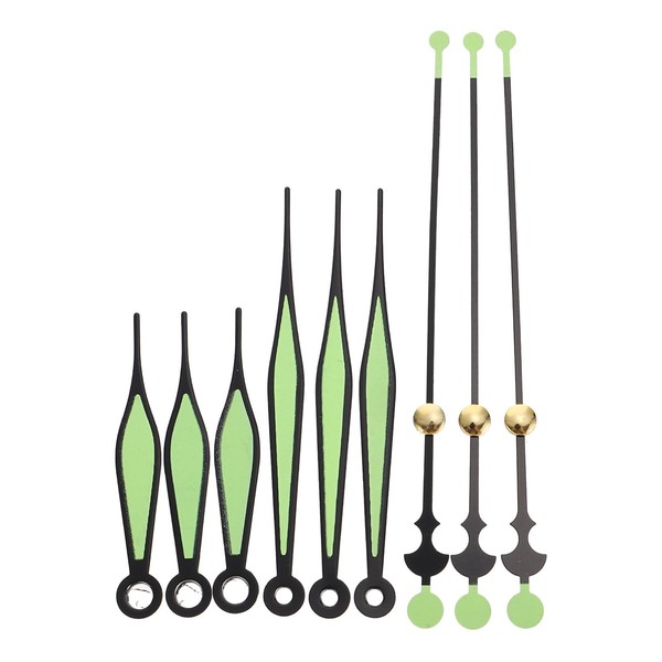 PartyKindom Pack of 10 Glow in the Dark Clock Hands