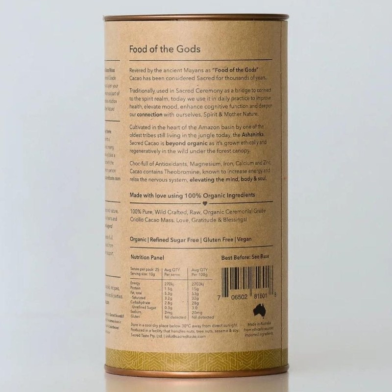 Sacred Ceremony - Ceremonial Cacao 250g | 25 serves