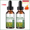 2*60ml Mullein Drops for Lungs, Detox and Cleanse Mullein Extract