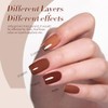 Born Pretty U V Nagellack Transparentes Milch-Gelee Nude Braun Burgund