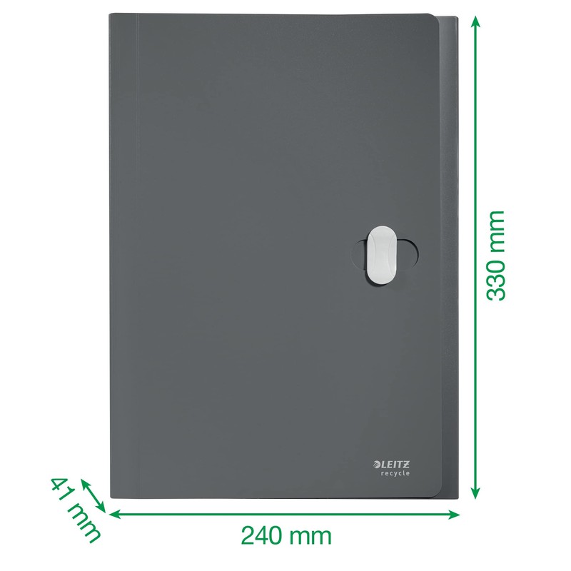 Leitz Recycle 46240015 A4 Project Folder, Pack of 5, for