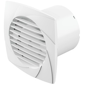 Low Profile Axial Bathroom Extractor Fan | Wall or Ceiling Mount | Energy Efficient High Speed | IPX2 Rated for Bathrooms, Toilets, Washrooms & Showers (150mm Timer, White)