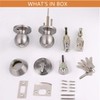 Probrico 6 Pack-Front Door Entry Knobs and Deadbolt Combination Set,keyed