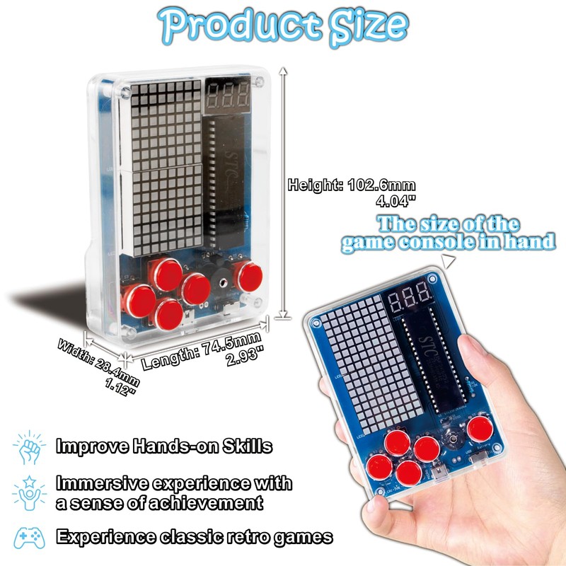 Soldering Practice Kit - DIY Game Device Electronics Project with