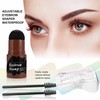 Eye Brow Tinting Kit,Brow Stencil Waterproof Eyebrow Template - Eyebrow