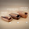 American Made Pocket-Sized Pill Box (Standard Size) - Walnut Wood