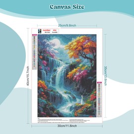 MEIYUDA Diamond Painting Adult Diamond Pictures Wonderland, 5D DIY Diamond Painting Pictures, Diamond Painting Set, Craft Set Adults Children Painting for Home Wall Decor 30 x 40 cm