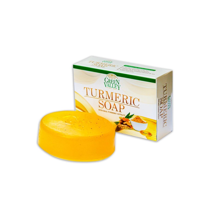 Green Valley Turmeric Soap With Real Turmeric Extract 90gm(2 PACK)