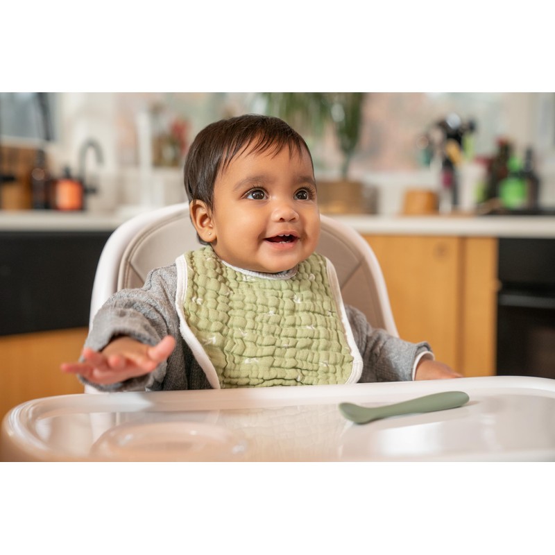 aden + anais essentials snap bibs sage woodland 3 pack