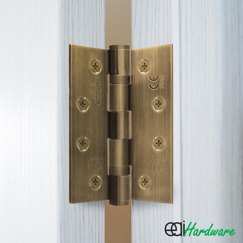 EAI Bronze Door Hinges | 4 Inch / 102mm Florentine