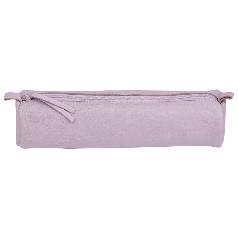 Clairefontaine - Ref 410149C - Coloured Leather Round Pencil Case