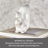 Elements White Squirrel Ceramic Figurine, 7.68x3.23x7 Inch
