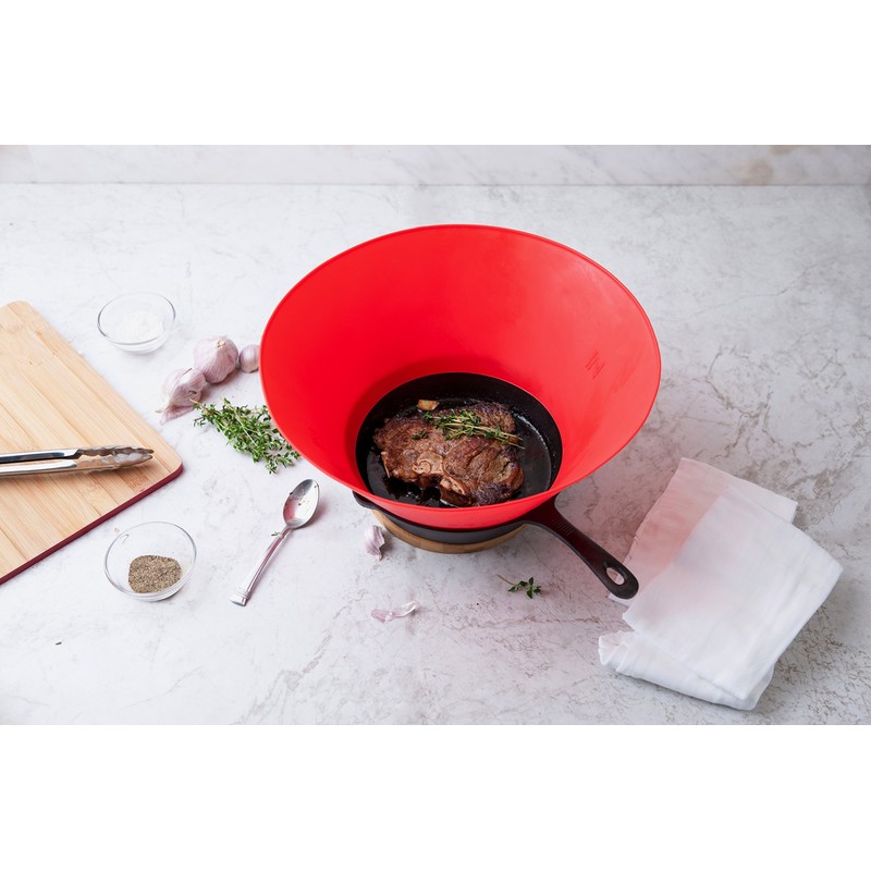 Frywall 12 (Large) - Red - Splatter Guard, as Seen