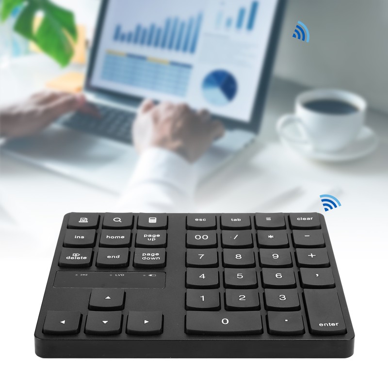 Mini Numeric Keypad 35 Keys 2.4G Wireless Ultra Slim Portable