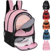 Basketball Bag Backpack for Women with Ball & Shoes Compartment