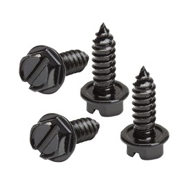 Rustproof Stainless Steel License Plate Screws – Set of 4 Premium Self-Tapping Screws for Cars and Trucks – Durable Bolts for License Plate Installation (Screws Only)