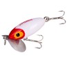 Arbogast Jitterbug Topwater Bass Fishing Lure - Excellent for Night Fishing, White/Red Head, G600 (2 1/2 in, 3/8 oz)