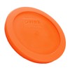 Pyrex 7200-PC 2 Cup Orange Food Storage Replacement Lid (2-Pack)