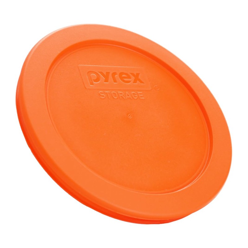 Pyrex 7200-PC 2 Cup Orange Food Storage Replacement Lid (2-Pack)