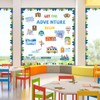 40 Pcs Back to School Bulletin Board Decorations Let The