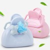 Porta Bolsas de Basura Portátil Rosa de Plástico para Perros