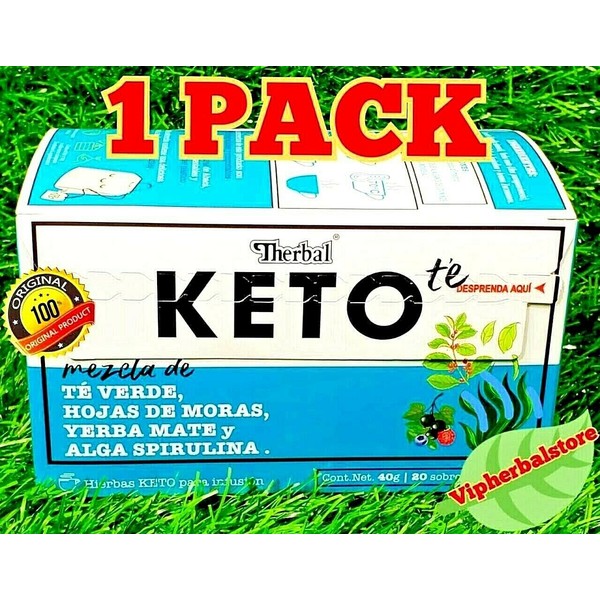 New Te KETO TEA By Therbal 20 bags Keto Herbs for Infusion Exp 12/2024