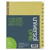 Universal Products - Universal - Plastic-Coated Tab Dividers, 12 Month