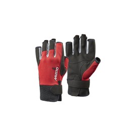 Musto Essential Sailing Short Finger Gloves Red - Unisex - Lightweight. Breathable