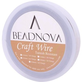 BEADNOVA 18-Gauge Stainless Steel Wire Tarnish Resistant Shiny Steel Wire for Jewelry Making (11 Yards)