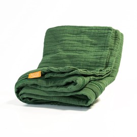 Mizali - Cuddly Cushion Cover 150 cm - Muslin Cover with Zip - Washable - Edge Protection Children's Bed (150 cm Pale Green)