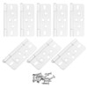 sourcing map 8Pcs 3x1.4 Inch Door Hinges Non-Mortise No Noise