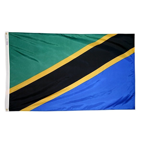 Tanzania Flag Nylon 4 ft. x 6 ft. - Made