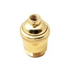 B&P Lamp® Heavy Turned Brass Keyless Sockets, Polished and Lacquered