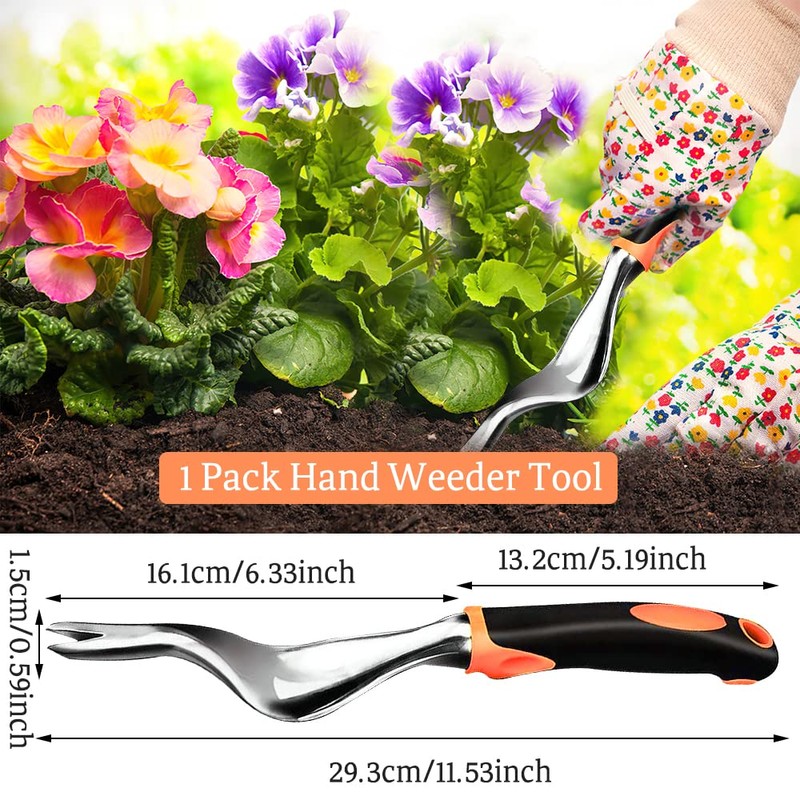 Hillylolly Garden Weeder 29 cm, Hand Weeder Garden, Weeding Tool,