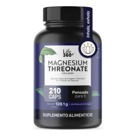 Treonato Magnesio Life 360 Mag Threonate 210 Cápsulas Sabor