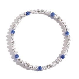 Xeyai Rhinestone Baseball Necklace for Men Women,Inspired Baseball Beaded Necklace Unisex Bling Baseball Necklaces,Baseball Ice Necklace Sports Jewelry Gift Accessory