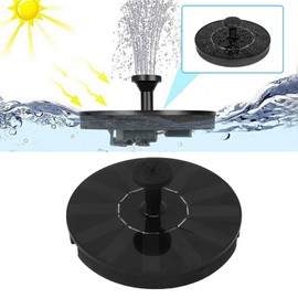 Bomba Solar para Fuente de Baño de Pájaros, Bomba de Fuente de Agua con Energía Solar de 5,1 Pulgadas, Bomba de Fuente de Agua con Energía Solar Flotante de Pie para Jardín,